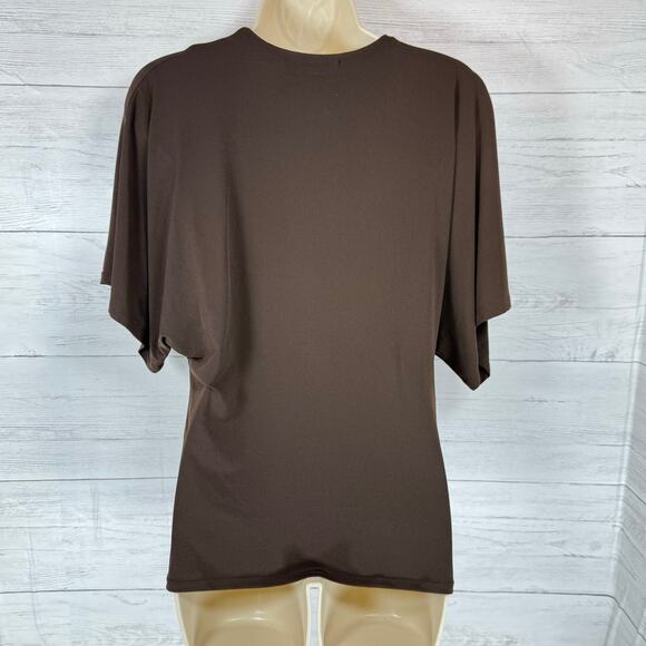 VTG Sandra Andre Y2K medium mocha brown babydoll leather fairy romantic goblin - Picture 3 of 7